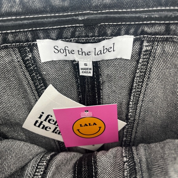 Women’s Jumpsuit - Dressed in LALA Black Denim 5 Pocket Strapless Corset Style - Picture 4 of 8